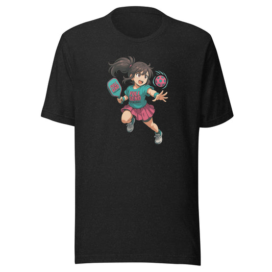 Full Send Pickleball Anime T-Shirt | Unisex Tee for Power Players