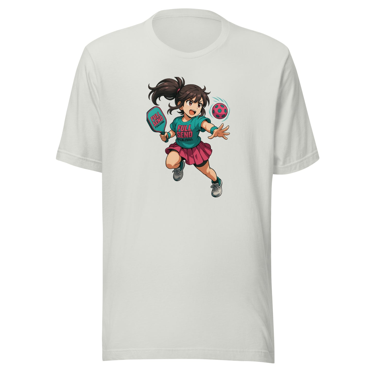 Full Send Pickleball Anime T-Shirt | Unisex Tee for Power Players