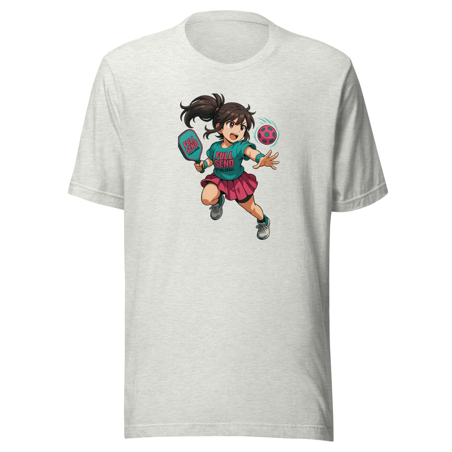 Full Send Pickleball Anime T-Shirt | Unisex Tee for Power Players