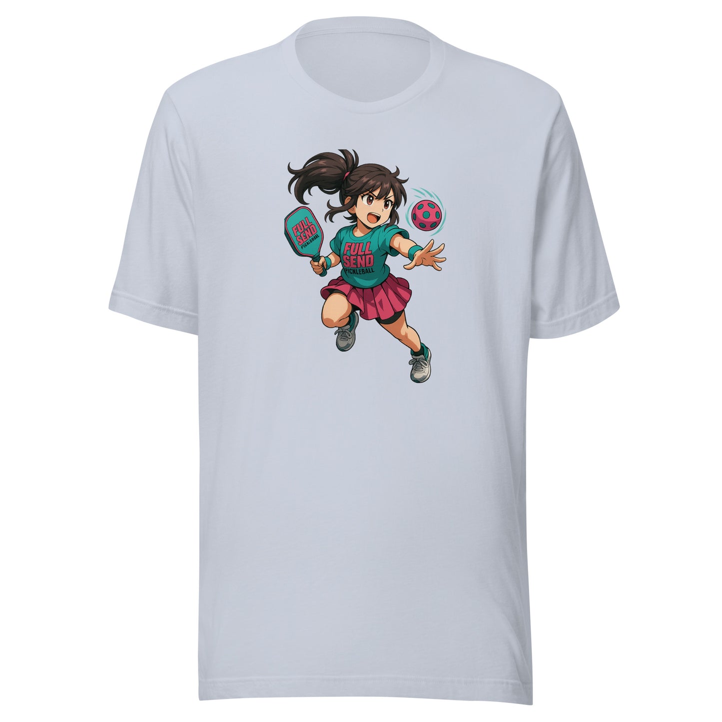 Full Send Pickleball Anime T-Shirt | Unisex Tee for Power Players
