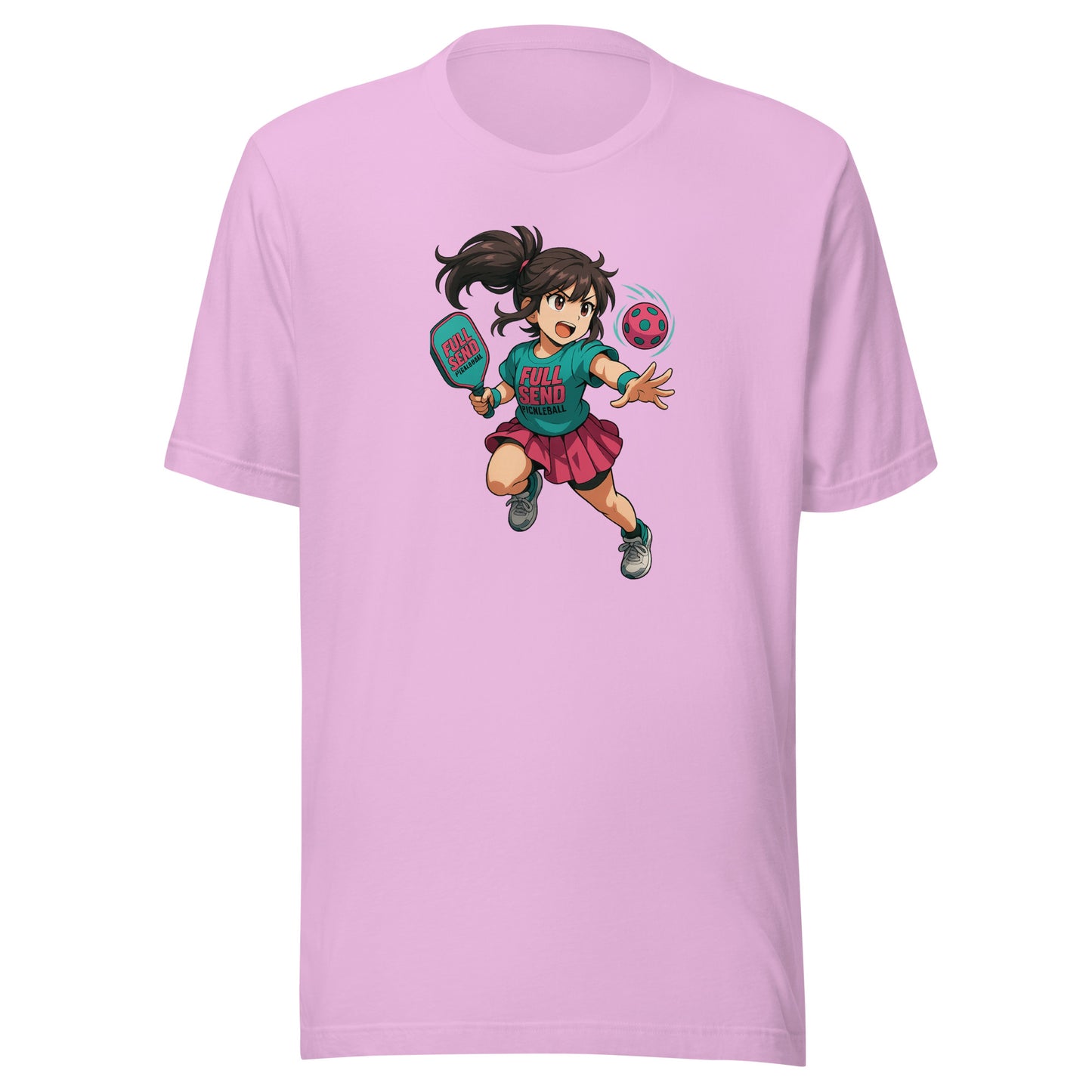 Full Send Pickleball Anime T-Shirt | Unisex Tee for Power Players