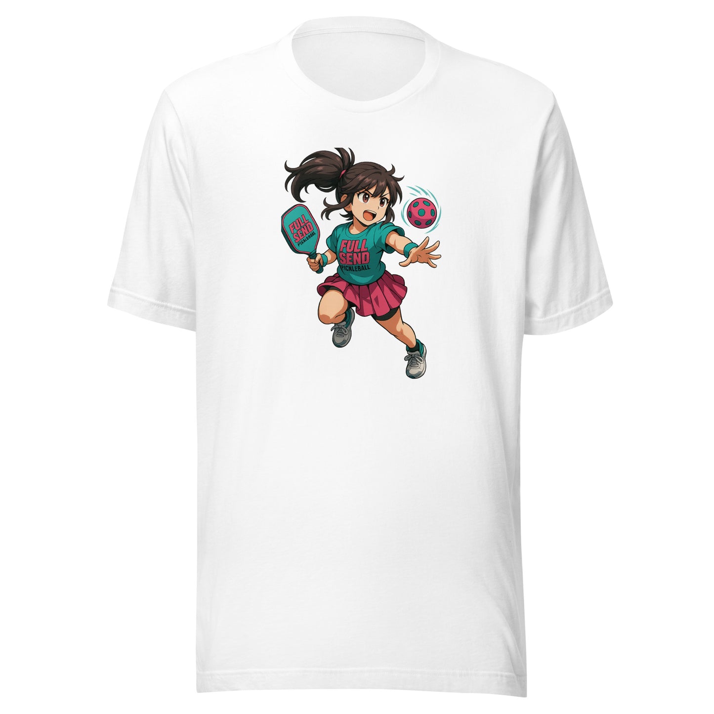 Full Send Pickleball Anime T-Shirt | Unisex Tee for Power Players